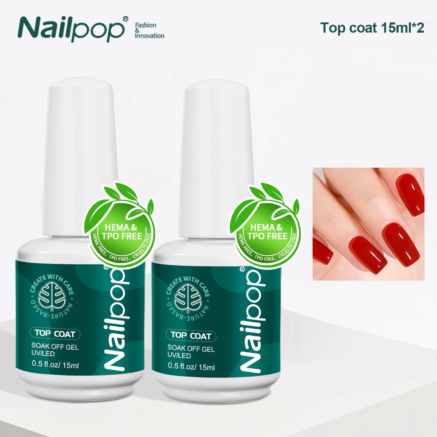 Nailpop Nail Dehydrator and Primer Acid Free Natural Nail Prep for Acrylic and UV Gel Nail Polish Fast Dry Superior Bonding Set